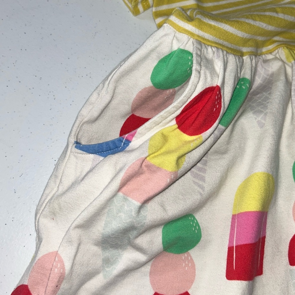 Mini Boden Girl’s Short Sleeve Ice Cream Dress Size 4/5 - Picture 4 of 11